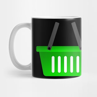 Shopping basket icon. Mug